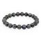 Браслет из натурального лунного камня черного 8 мм