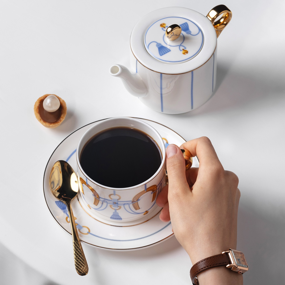 Чайная пара Farforite «На счастье» 250 мл в подарочной коробке