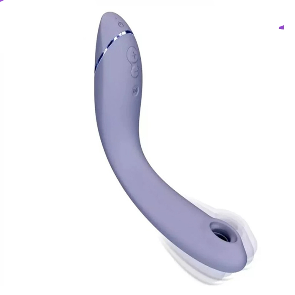 Лиловый вибромассажёр 17,6см для точки G c вакуумной стимуляцией Womanizer OG Pleasure Air for the G-Spot Vibrator & Stimulator Lilac WZ171SG6