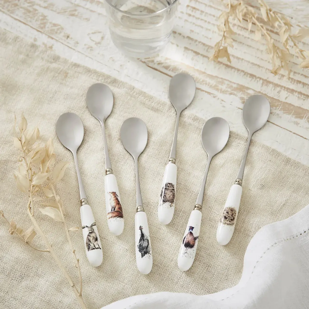 Royal Worcester Набор Wrendale Designs, 6 ложек, 15 см.