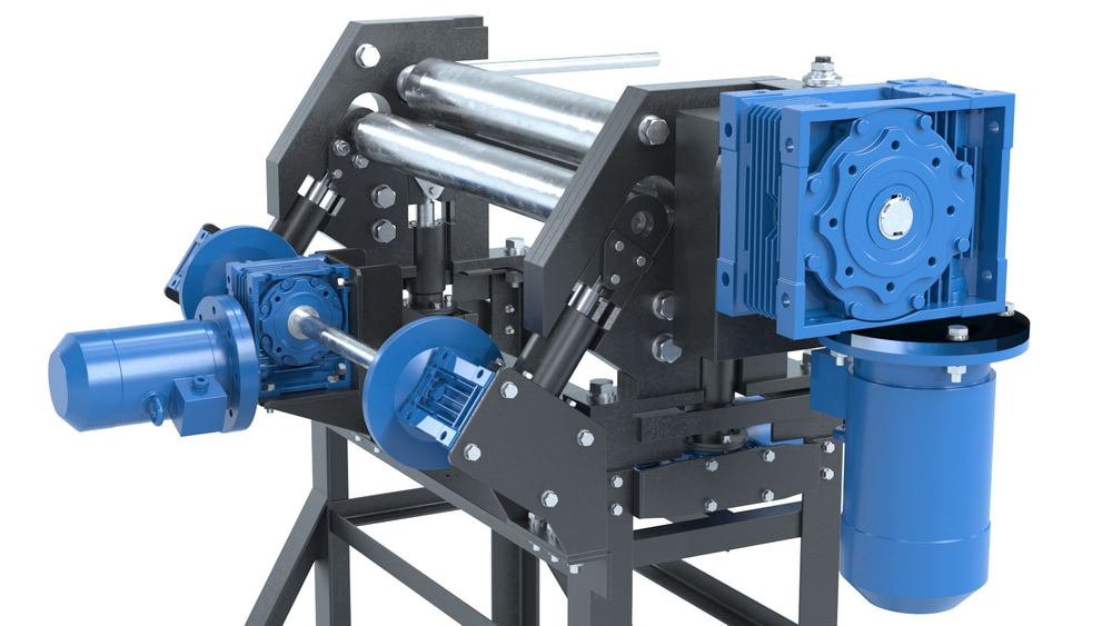 Электромеханические вальцы Rollen RMEA-1500x4