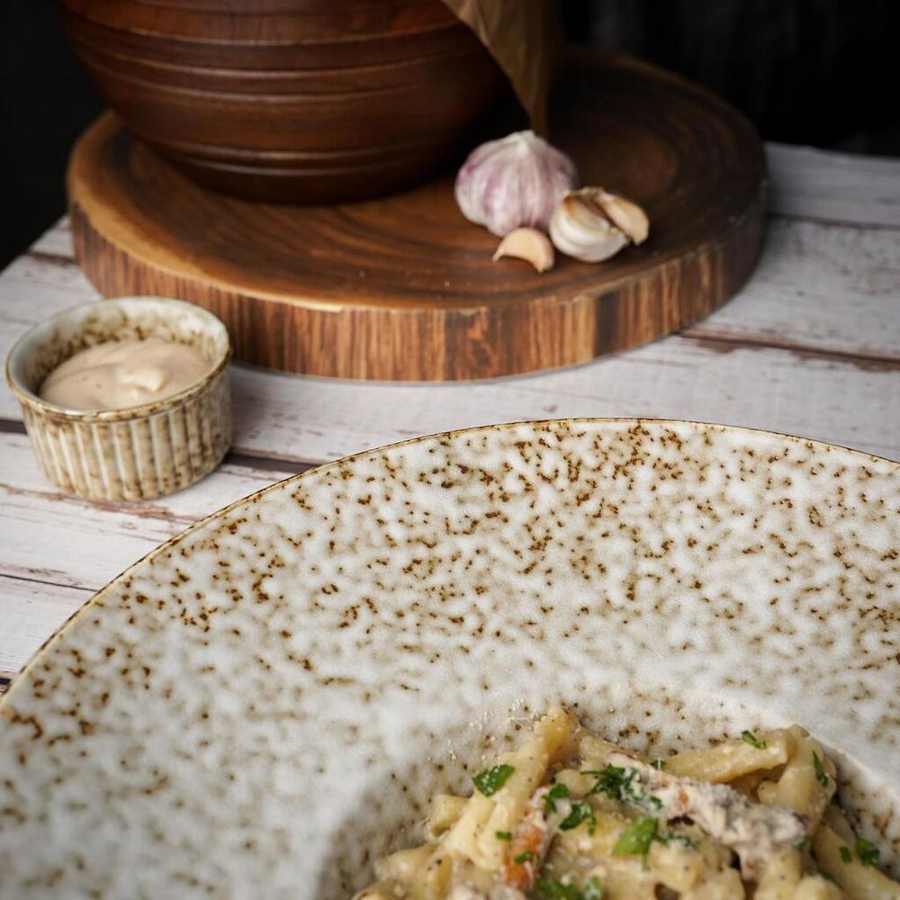 Тарелка глубокая 250 мл d 26,5 см h6,5 см для пасты/супа Brown Spider Silk P.L. Proff Cuisine [2]