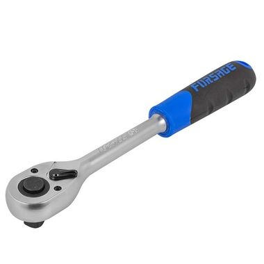 Трещотка реверсивная 1/2''L-260мм с резиновой ручкой (72зуб) Forsage F-80242New(14886)