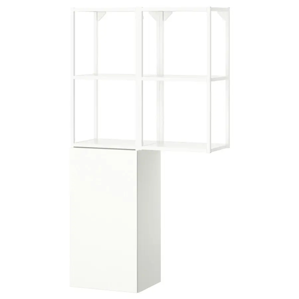 Комбинация для ванной - IKEA ENHET, 80х32х150 см, белый, ЭНХЕТ ИКЕА