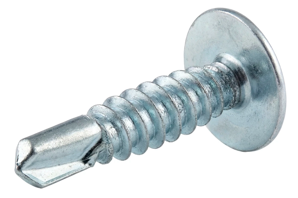 Саморез со сверлом оцинкованный с прессшайбой 4,2х19 1000 шт