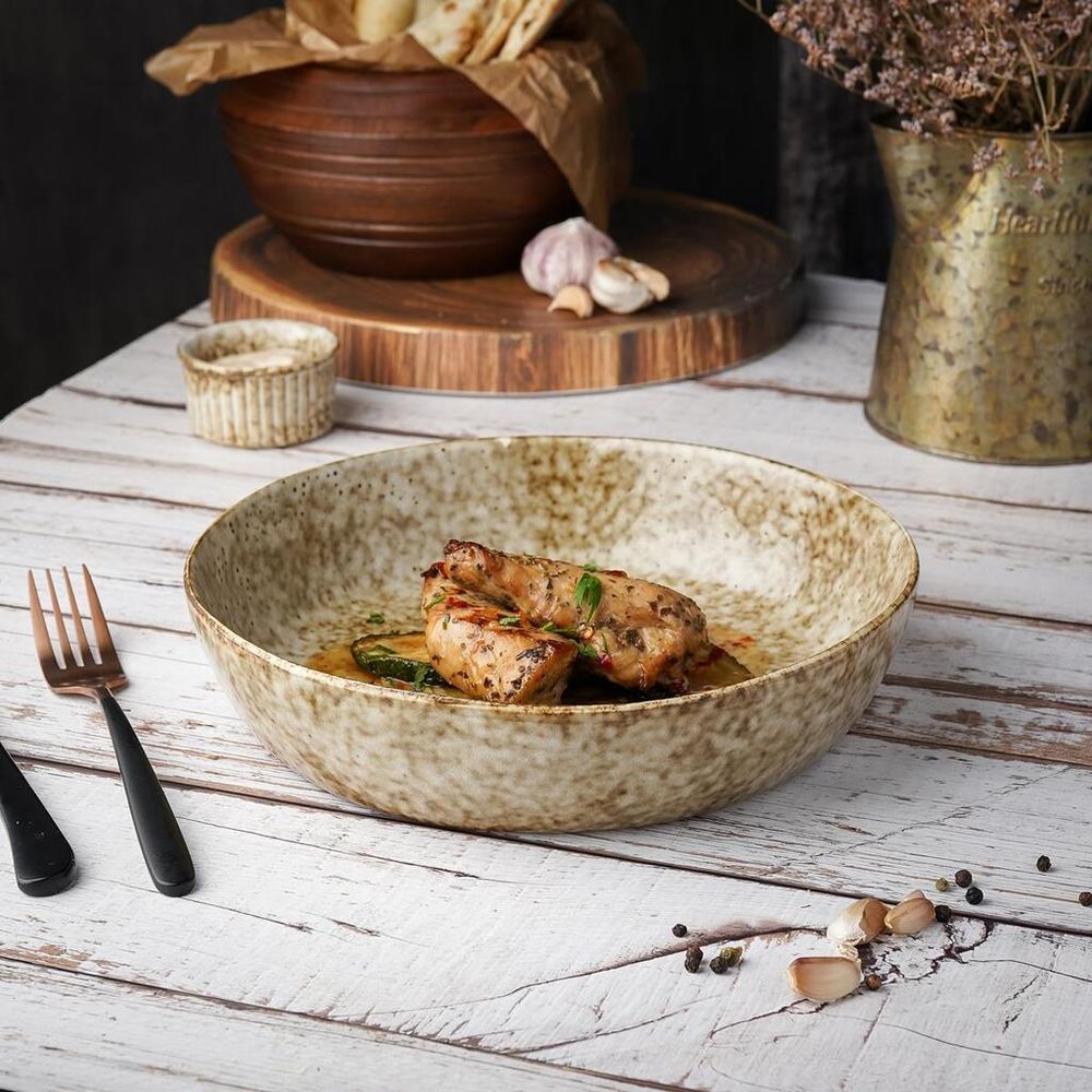 Салатник 1300 мл d 23,5 см h5,5 см Brown Spider Silk P.L. Proff Cuisine [1]