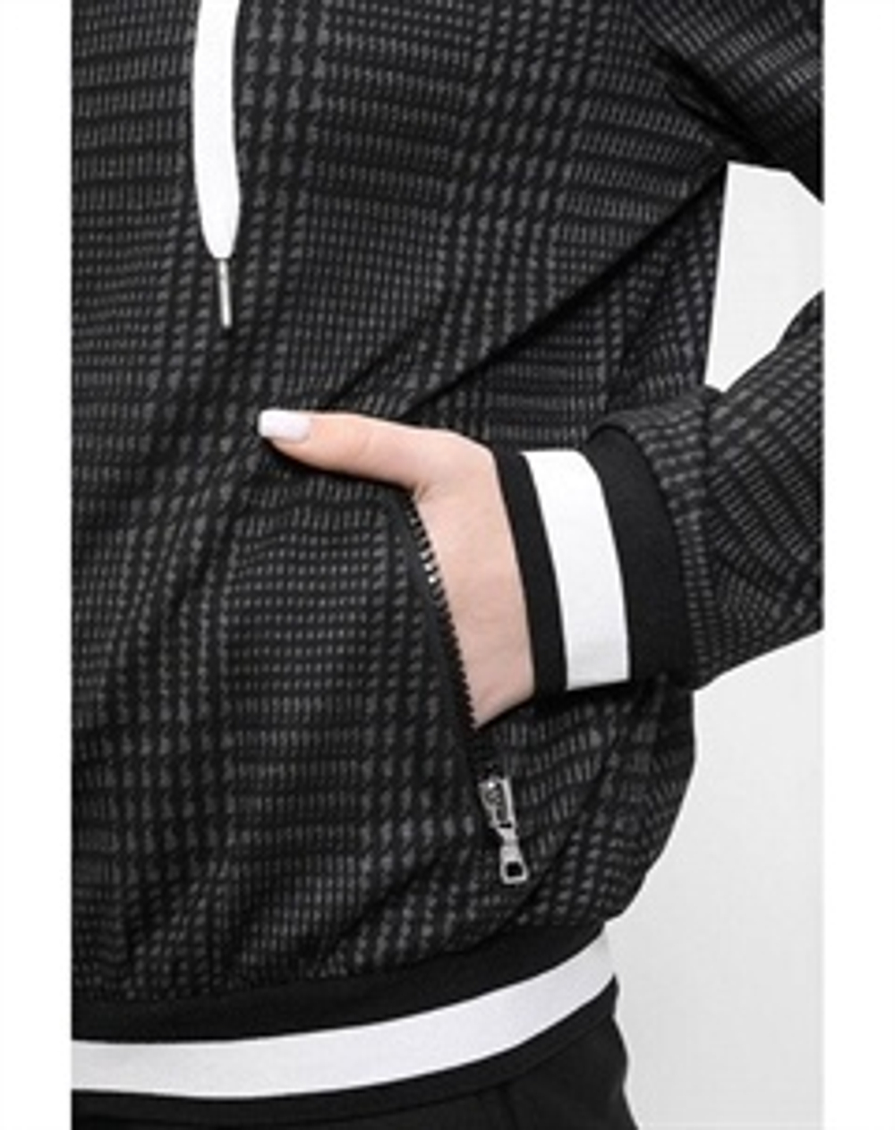 Толстовка на молнии Marc Aurel 3792 черный с серым