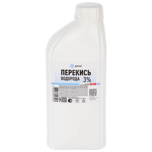 Перекись водорода 3% дез.ср-во кожный антисептик, 1л