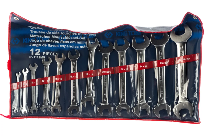 KINGTONY (1112MR) Набор рожковых ключей, 6-32 мм, 12 предметов
