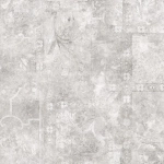 Керамогранит Alma Ceramica GFU6060BTP17R Beton Pro 60x60 серый глазурованный матовый / противоскользящий / карвинг под бетон / с орнаментом