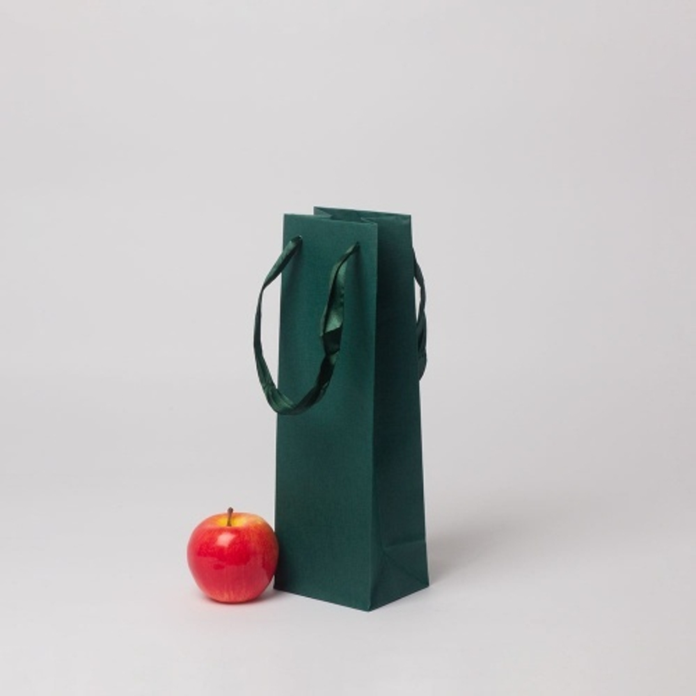 Пакет 11x34x9, зеленый, лента, эфалин VIP