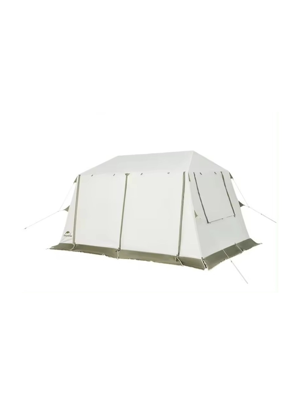 Палатка Naturehike Village 8.5 AIR 4-местная, надувной каркас, бело-коричневая
