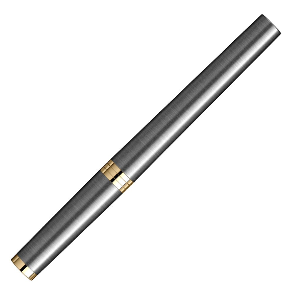 Ручка роллер Parker Ingenuity Grey Core GT (2213727) F черн. черн. подар.кор.
