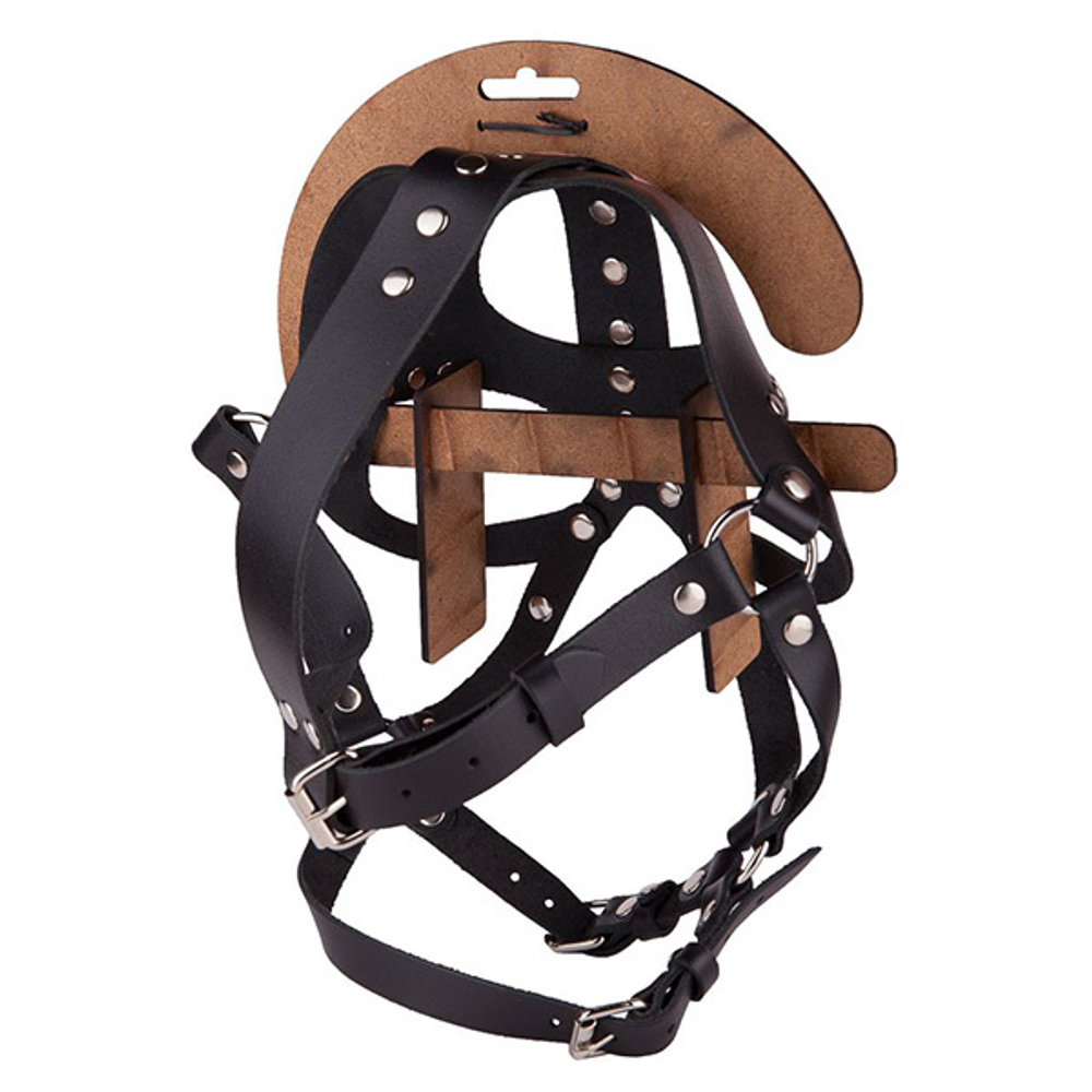 Кожаная маска-шлем Лектор Sitabella BDSM Accessories 6054-1