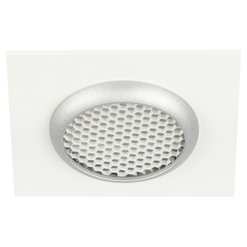 Встраиваемый светильник алюминиевый ЭРА KL110 WH/SL MR16 GU5.3 белый/серебро матовый