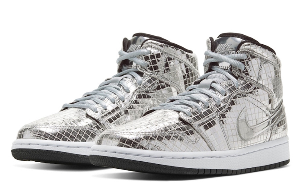 Кроссовки Jordan Air Jordan 1 Mid "Disco Ball" (Женская размерная сетка)