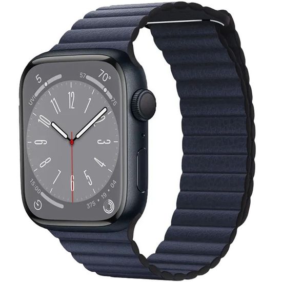 Apple Leather Loop for Apple Watch 42|44|45|49mm L Diver Blue (Синий) MGXC3ZM/A