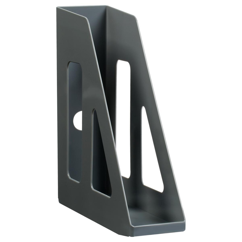 Лоток для бумаг 70мм. вертикальный серый "Актив" (Стамм)