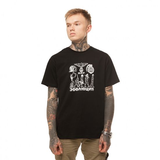 Футболка ЮНОСТЬ Эволюция Черный