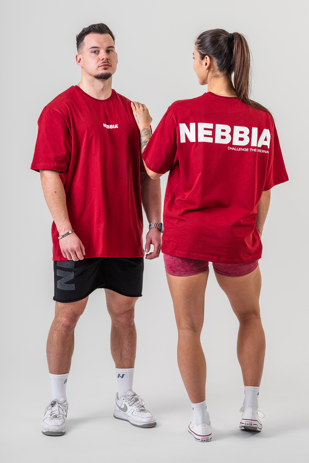 Футболка Oversized T-Shirt GYM ESSENTIALS 381 Красная