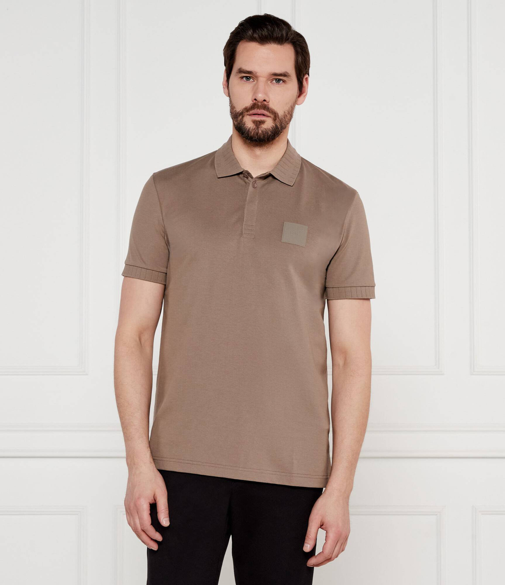 Поло Paddy DropNeedle BOSS GREEN - бежевый(50531018)