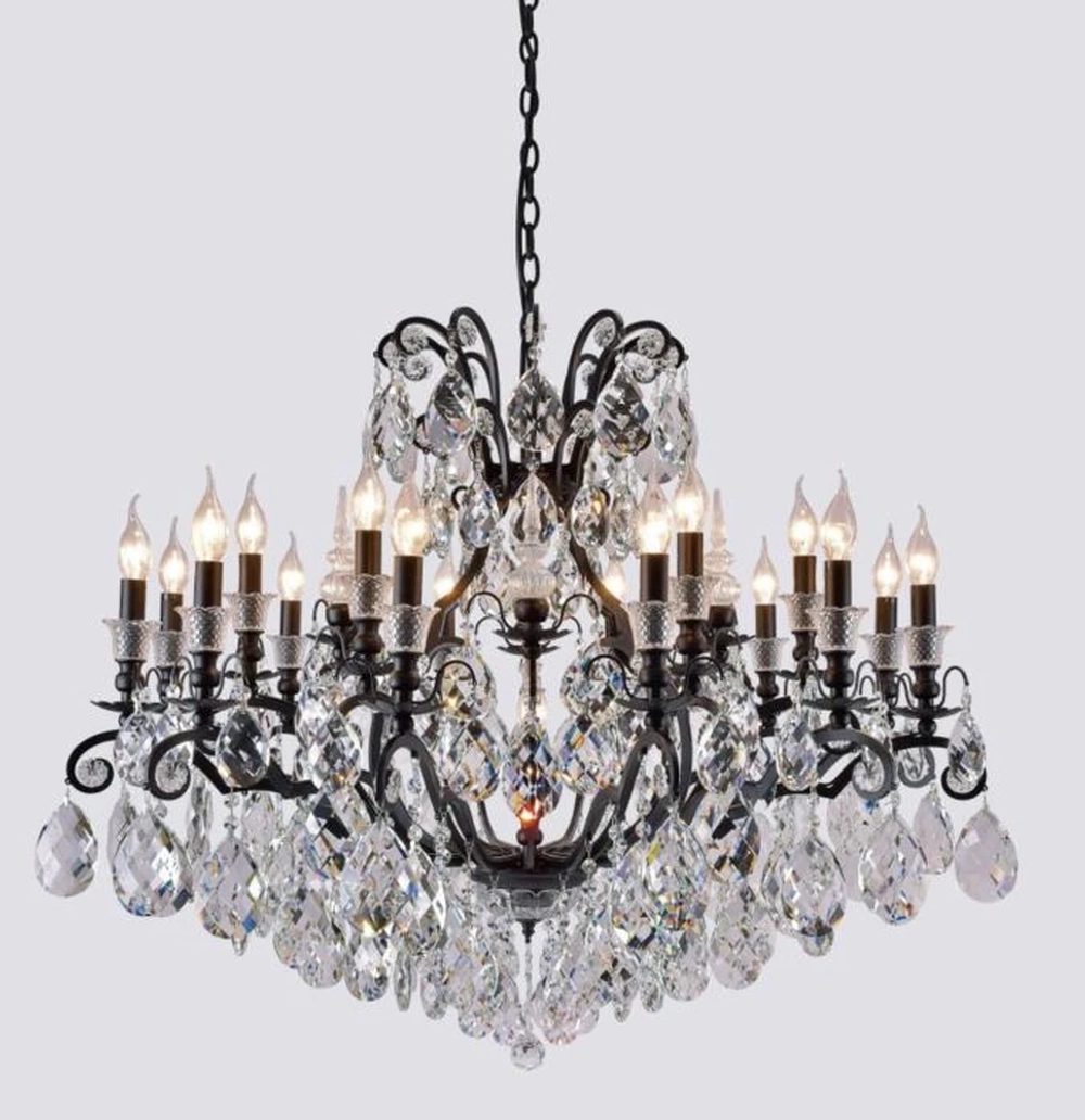 Подвесная люстра Crystal Lux MAGNIFICO MAGNIFICO SP19 BLACK/TRANSPARENT