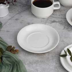 Чайная пара 250 мл белая d 9,5 см h6,2 см фарфор Stackable P.L. Proff Cuisine [4]