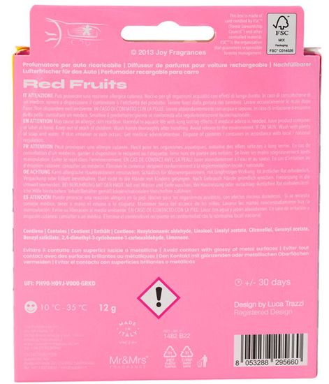 Спелые фрукты, ароматизатор для автомобиля NIKI CHIPS, Mr&Mrs Fragrance