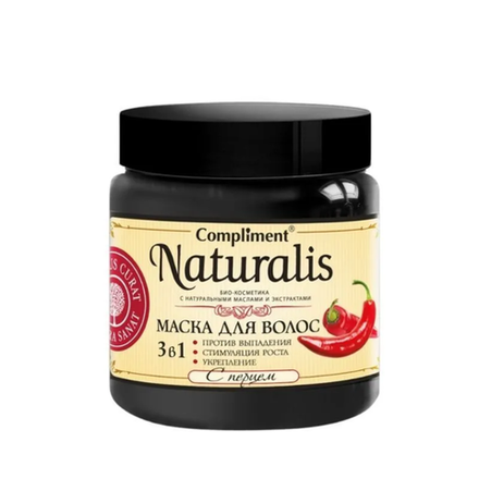 Маска для волос Compliment Naturalis с перцем Активатор роста 500 мл
