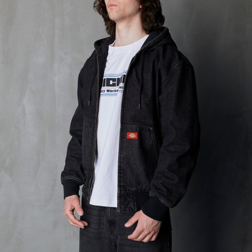 Куртка мужская Dickies Hooded Denim Jacket  артикул:DK0A89FBL241 - купить в магазине Дайс