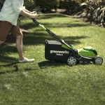 Аккумуляторная газонокосилка Greenworks G40LM41K3 40В (1 x 3 Ач, ЗУ) нож 41 см, 2504707UE
