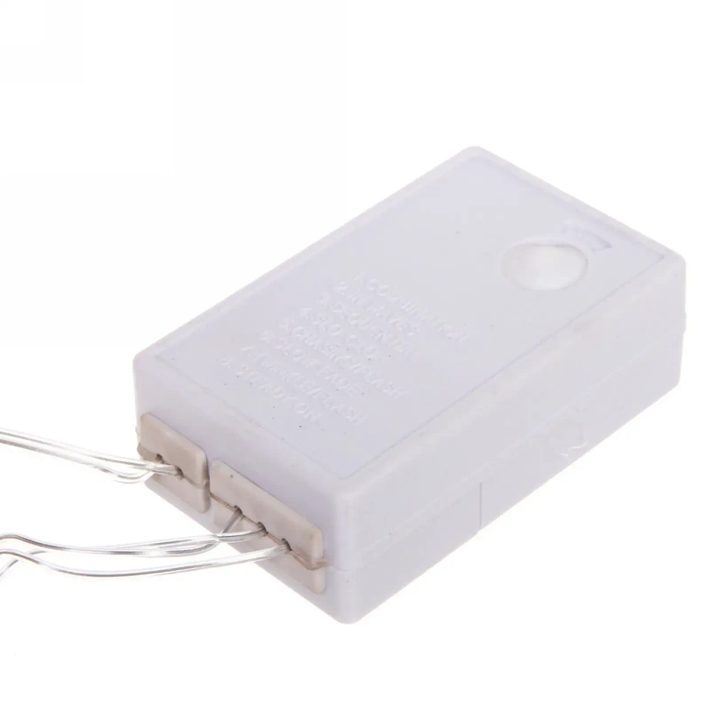 Гирлянда для улицы «Bright light» 10 м 100 ламп LED прозрач.пров.,8 реж, IP-54, Белый (возможность соединения)