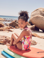 Купальник слитный для девочки Next AH1-103, Розовый, Синий, Желтый