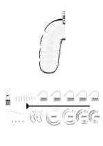 Прозрачный мужской пояс верности со стимулятором уретры Cock Cage Model 17 Chastity 5.5 (Цвет: прозрачный)