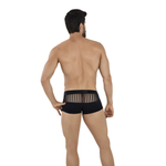 Черные трусы-хипсы с сетчатыми вставками Lucerna Latin Boxer (Размер: S) (Цвет: черный)