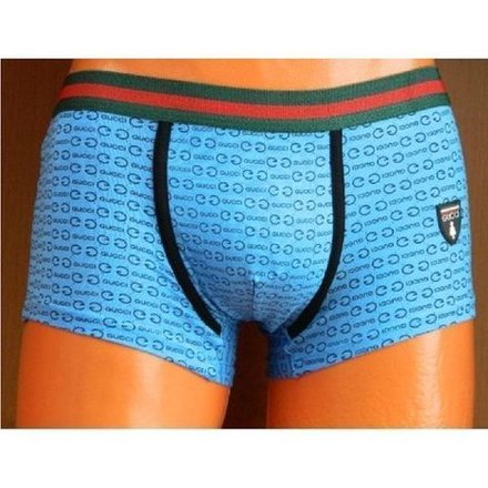 Мужские трусы боксеры синие Gucci Hip Boxer