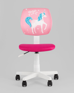 Кресло компьютерное детское ЛОЛО Unicorn, пластик белый