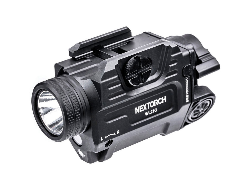 Фонарь подствольный Nextorch WL21G Dual-Light, пистолетный, 650 lm, зелёный ЛЦУ, на Picatinny, 16340 650mAh (6 шт./уп)