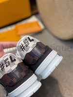 Комбинированные кроссовки LV Trainer Louis Vuitton