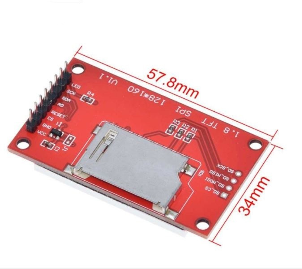 Дисплей 1.8" TFT цветной с тачскрин