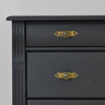 Комод 91х42х85, Susanna, с ящиками для одежды, в прихожую, спальню, гостиную, деревянный, массив сосны, серый, Dipriz