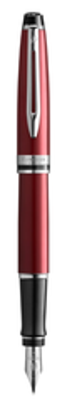 Перьевая ручка Waterman "Expert Dark Red Lacquer CT Black", перо: M, цвет чернил: blue.