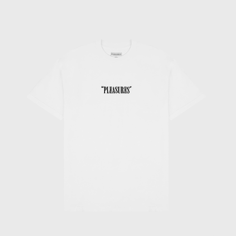 Футболка Pleasures Cut Here Heavyweight White