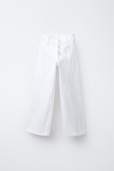 ZARA ДЖИНСЫ MARINE, БЕЛЫЙ
