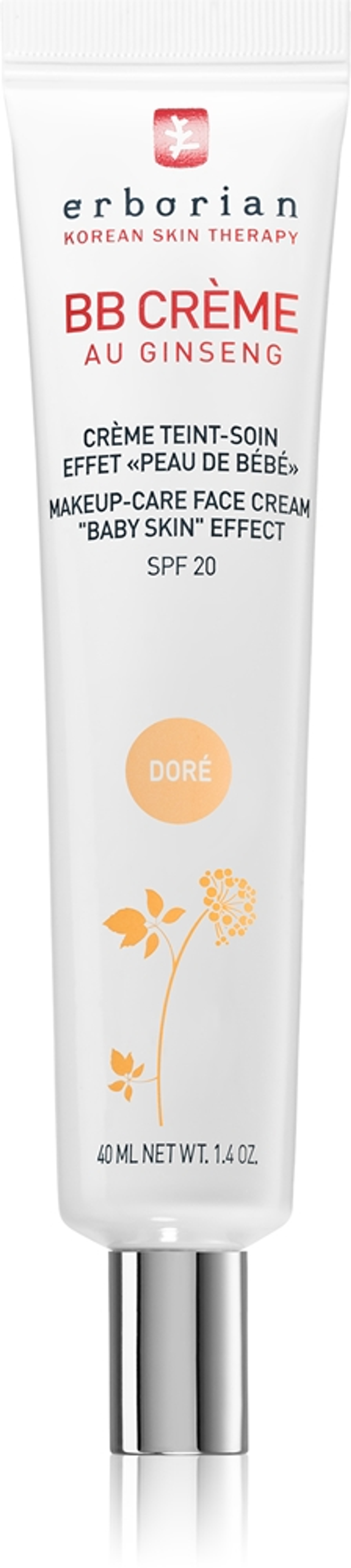 Erborian BB Cream - Крем для лица с SPF 20, большой объем оттенок Doré, 40 ml