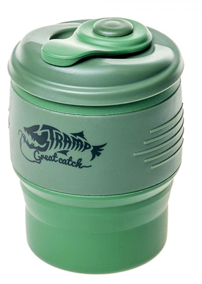 Кружка силиконовая складная с крышкой Tramp TRC-082-6050