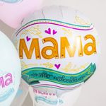 Шар (18''/46 см) Круг, Мама, это навсегда!, 1 шт. в уп.