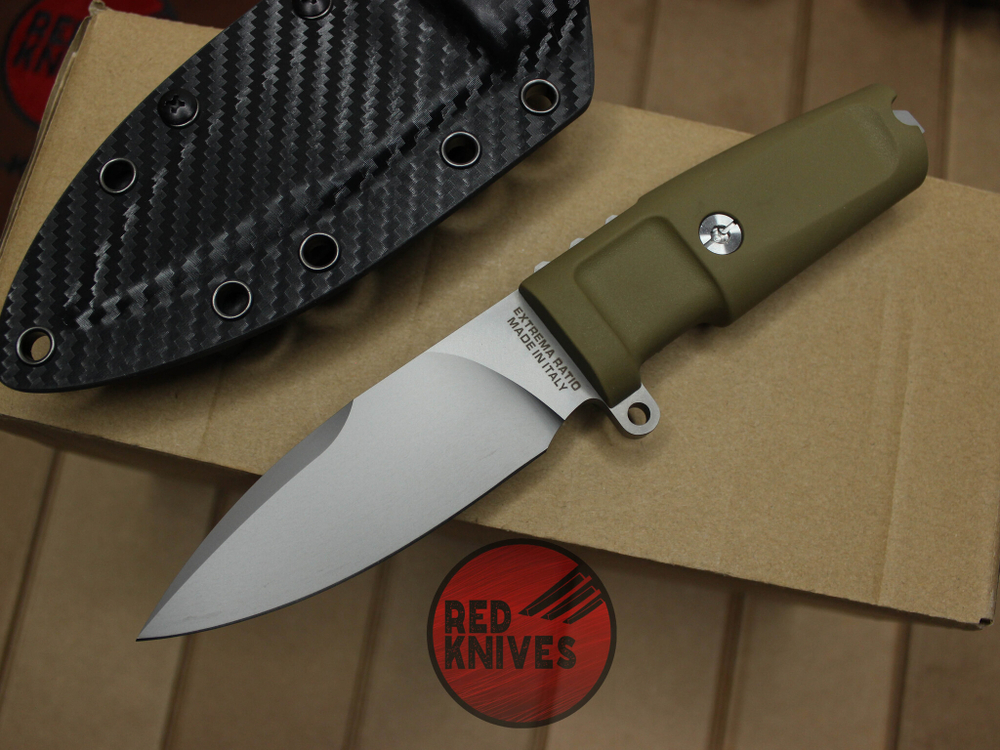 Нож Extrema Ratio Shrapnel OG - пустынная рукоять, серый клинок