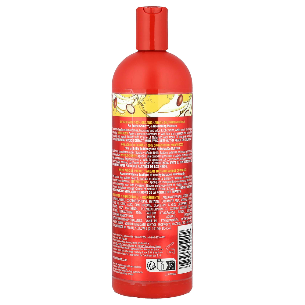 Creme Of Nature, шампунь с аргановым маслом из Марокко, без сульфатов, увлажнение и блеск, 591 мл (20 жидк. унций)