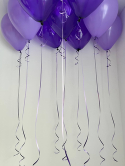 Воздушные шары на потолок сиреневый/фиолетовый 10шт №2713